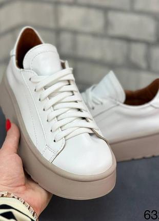 Кеди жіночі натуральна шкіра