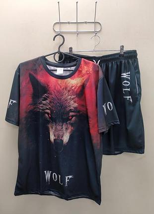 Костюм мужской стильный с волком,легкий.и-9908
размеры:м
цена -650грн