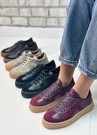 Кеды женские натуральная замша/кожа