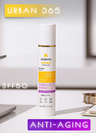 Новинка! sederma repaskin urban 365 anti-aging spf50 омолаживающий солнцезащитный крем
