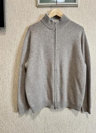 Шикарна кофта на блискавці з натурального якісного кашеміру burberry, оригінал