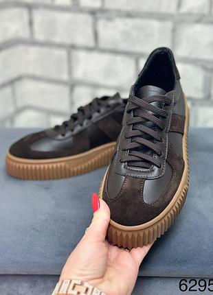 Кеди жіночі натуральна замша/шкіра