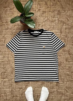 Полосата футболка carhartt кархарт чоловіча розмір м-л