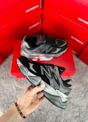 New balance 9060 black grey. артикул owl-b4162 (b-4154)