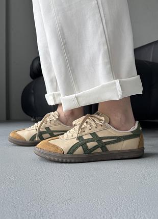 Женские кроссовки asics onitsuka tiger tokuten beige/green
