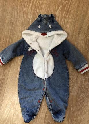 Комбинезон джинсовый