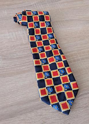 Галстук в клетку яркий галстук