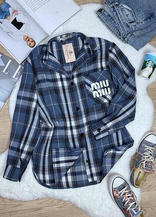 Трендова сорочка в клітинку 2453 ар