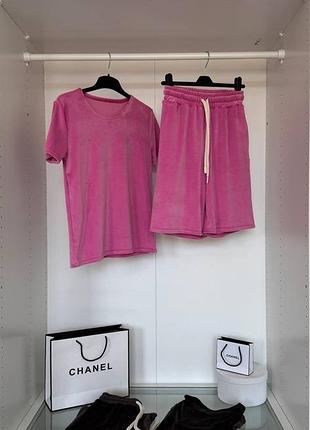 Велюровий спортивний костюм 0136 крас