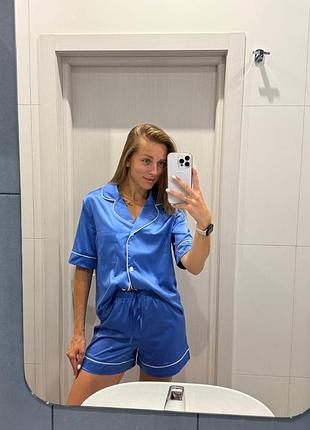 Жіноча шовкова піжамка