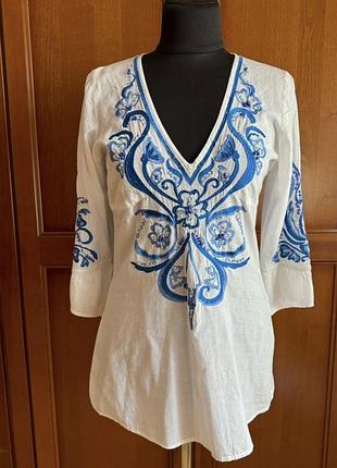 Блуза туніка з вишивкою р. м