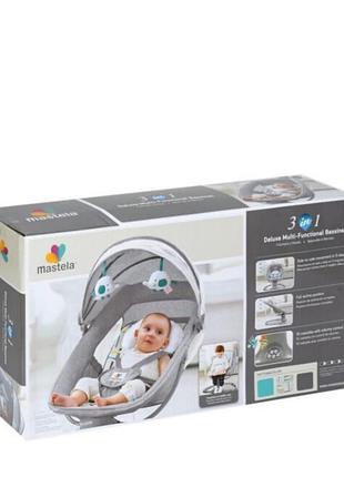 Заколисуючий центр,колибельbambi8105 mastela dark grey(темно сірий)