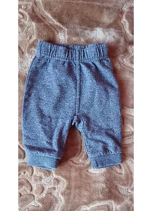 Брюки фирменные george,от 0-3 месяцев,56-62 см, синего цвета, немного утепленные, риззинцы и с манжетами