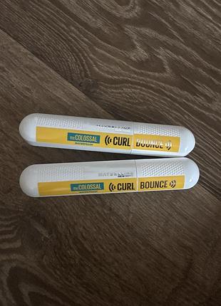 Maybelline new york the colossal curl bounce туш для подовження і розділення вій водостійка
