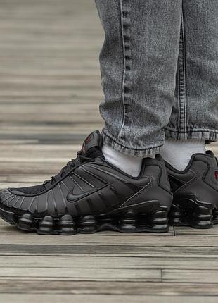 Кросівки nike shox tl black red