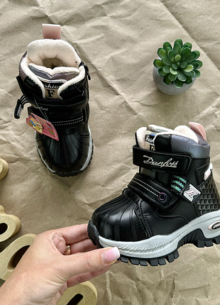 Термочоботи дівчинка чорні ytop 23-28