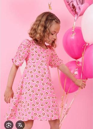 Платье летнее в сердечки
