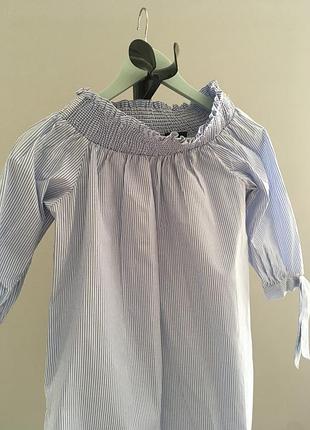 Блуза бавовна відкриті плечі