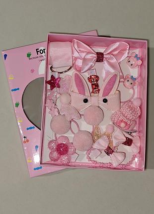 Детский подарочный набор аксессуаров для волос, цветущие заколки,резинки