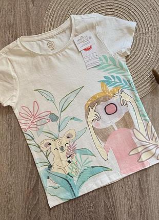 Дуже ніжна футболка на дівчинку на 7 років на зріст 122 см cool club