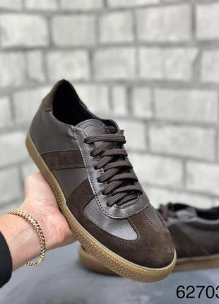 Кеди натуральна замша/шкіра