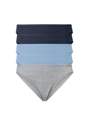 Трусики женские мини слипы хлопок набор 5 шт, esmara нитевичка