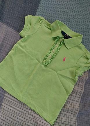 Дитяча бавовняна футболка (поло) polo ralph lauren (3-4 роки)