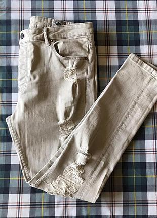 Чоловічі джинси рвані надто розмір 54.