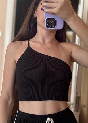 Черный женский топ