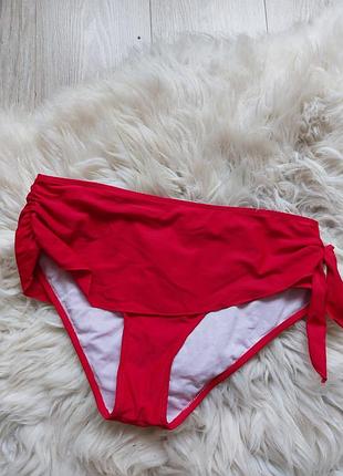 💛💜♥️ стильный комфортный низ купальника темно-красного цвета