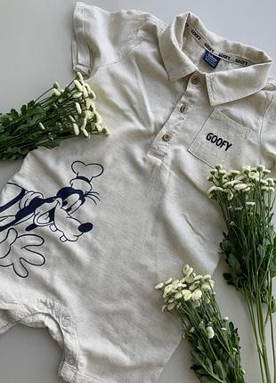 Disney лен натуральный человечек песочник 12/18