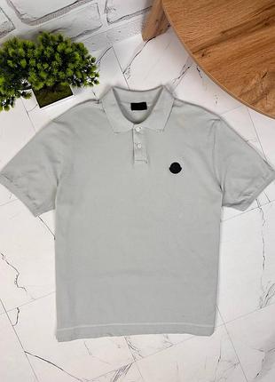 Поло moncler серый размер xl футболка монклер