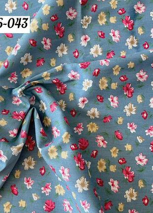 100% хлопковая ткань с цветочным принтом , (40×50 см)
