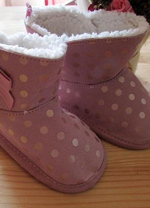 Угги замшевые m&s на 12-18 мес