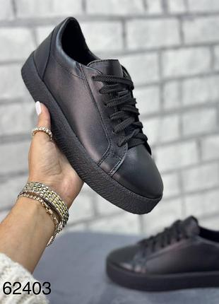 Кеди жіночі натуральна шкіра