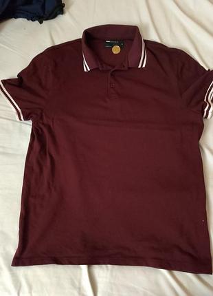 Бордовое поло asos