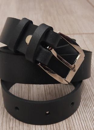 Шкіряний ремінь жіночий чоловічий 2,9 см новий
