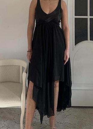 Сукня вечірня атлас шифон