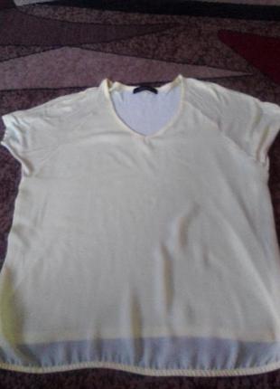 Яскраво жовта футболка 48-50 розм