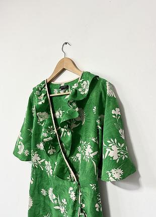 Красивое миди атласное платье topshop🌿