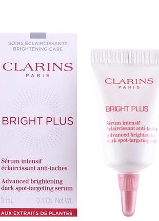 Сиворотка проти темних плям clarins  bright plus [advanced] dark spot-targeting serum 3 мл