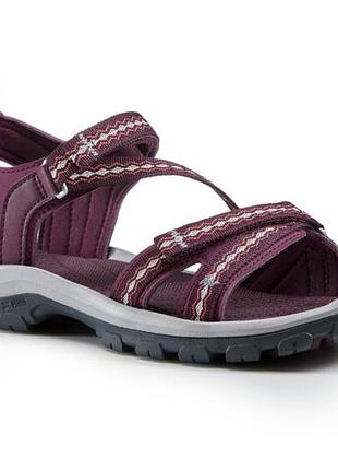 Жіночі сандалі для туризму - бордові - quechua