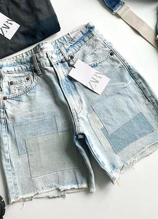 Джинсовые шорты от zara. 36.