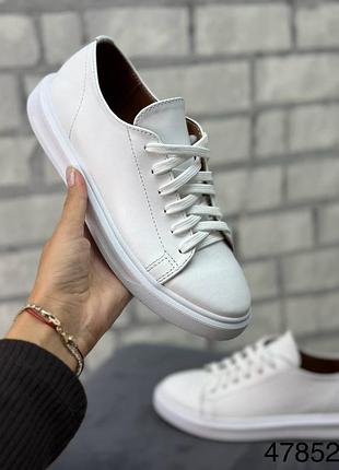 Кеди жіночі натуральна шкіра