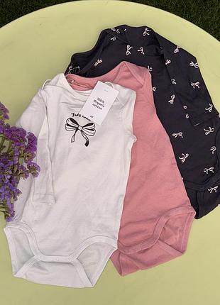 Бодики с длинным рукавом h&amp;m