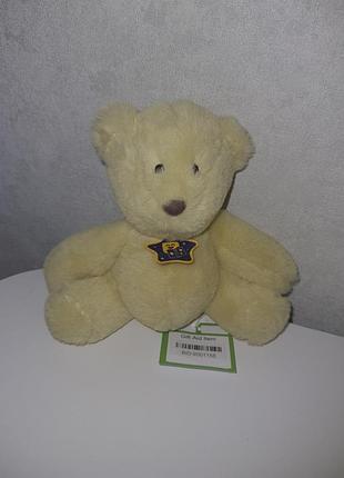 Новичок мягкий нежный мишка из баркой молочного цвета