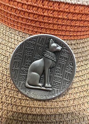 Металевий магніт на холодильник, магніт кіт