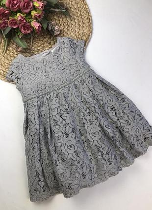 Нарядна мереживна сукня 6-9 міс.