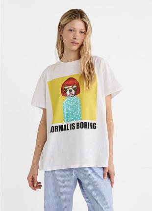 Футболка оверсайз stradivarius