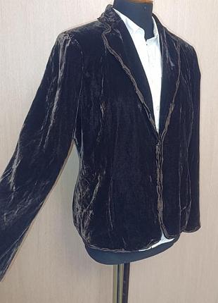 Бархатный пиджак. бархат на шелке